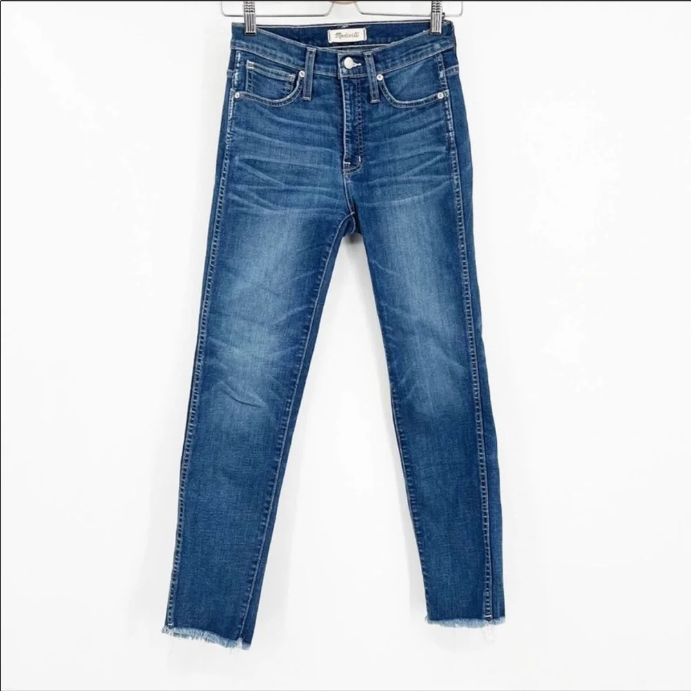 Madewell Slim Straight Jeans Raw-Hem Edition - Picture 2 of 6